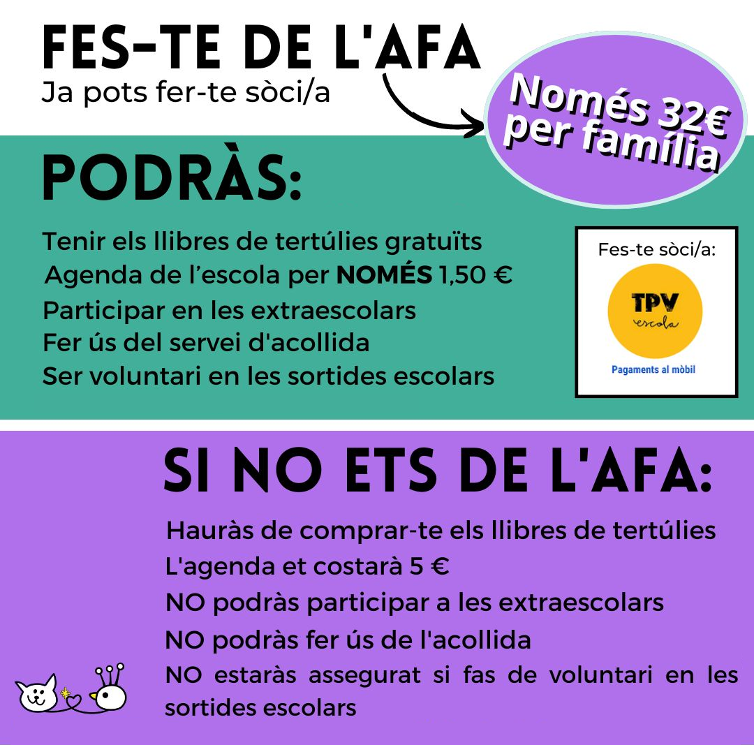 Ja pots pagar la quota i encarregar l’agenda pel curs 25/26