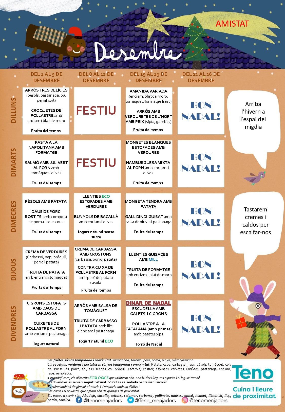 Menú Desembre – Curs 25/26