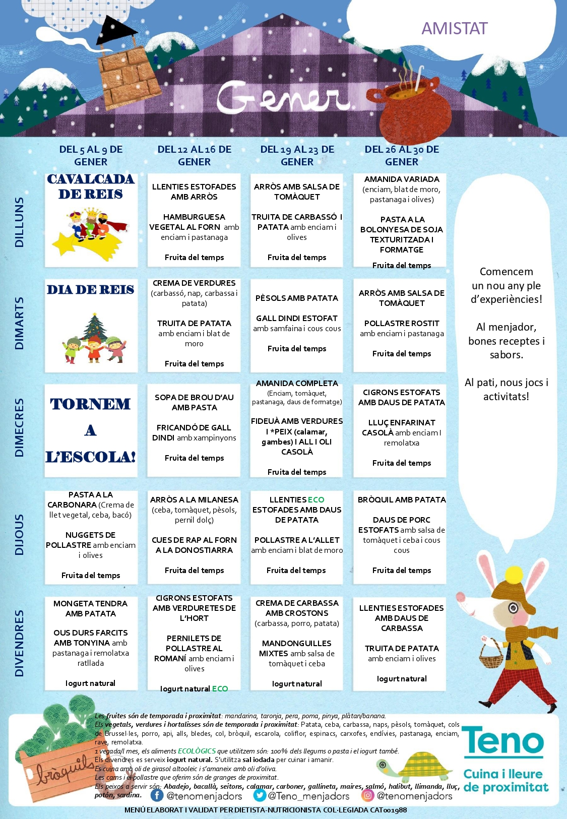 Menú Gener – Curs 25/26