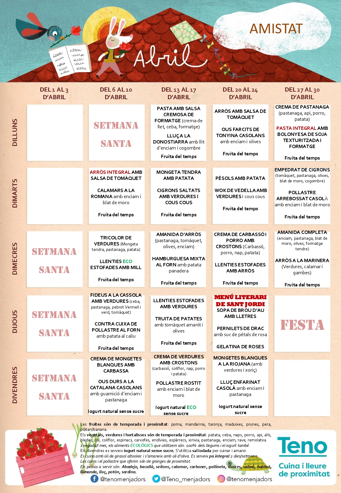 Menú Abril – Curs 25/26